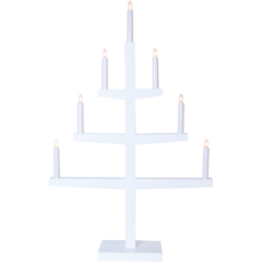 21218 Candle holder Star Trading Tripp White 7 candles