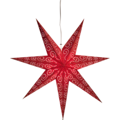 23672 Stjärna Papper Antique Röd