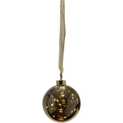 457776 Deko Glaskula Glow Silver 11cm