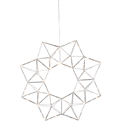 690-52 Deko Krans Edge Krom