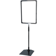 8312745 Skyltram A4 Metallfot Svart