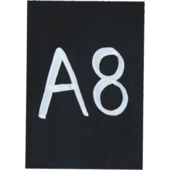 C18758 Griffelplast A8 svart PP