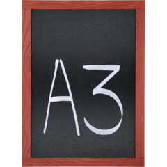 18751 Griffeltavla Med Ram A3