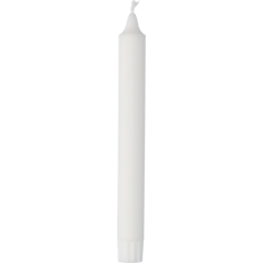 23320150 White Stearin Candle 6.5h 20cm