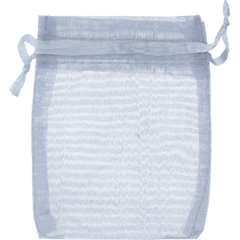 55081016 Organzapåse Silver 8,5x10cm