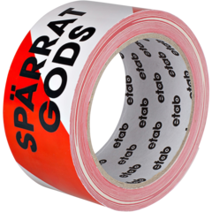 ETAB96J Packtejp ‘SPÄRRAT GODS’ etab Fluor Orange 50mm x 66m