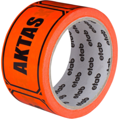 ETAB9601 Packtejp ‘AKTAS’ etab 9601 Fluor Orange 50mm x 33m