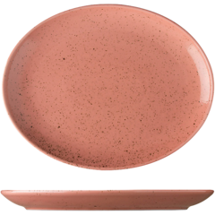 LST3000 Tallrik oval Lilien Lifestyle Terracotta