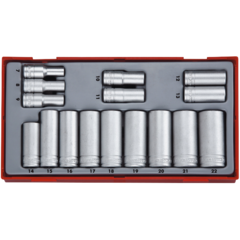 144300100 Hylssats Långa 3/8" mm TT3816