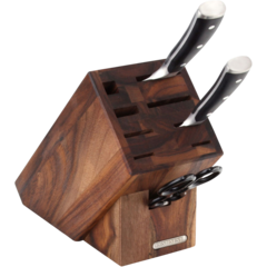 VSCO4871 Knivblock Continenta med 9 fack akaciaträ