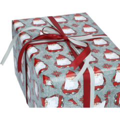 FP4406936 Julpapper Tomte på loftet Grå