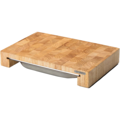 CO4026 Skärbräda Continenta med Låda Gummiträ 39x27x6cm