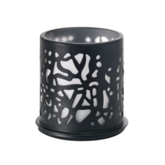119186550 Candle Holder Duni Twine Black 75x75mm