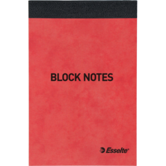 13694 Anteckningblock Esselte Linjerat Röd A7