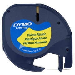 91222 Märkband Dymo Letra Gul Plast
