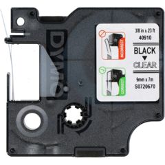 40910 Dymo Märkband D1 Sv/Tr 9Mm