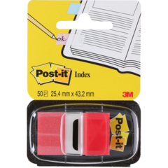 70688 Märkflikar Post-It Röd 25,4x43,2mm