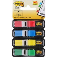 50876 Märkflikar Post-It Mixade färger 11,9x43,2mm