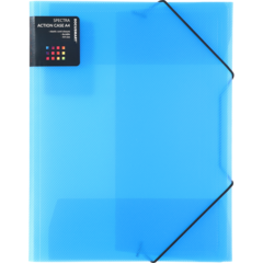 514301 Mapp Docusmart A4 Plast 3-Klaff Blå