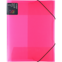 514311 Mapp Docusmart A4 Plast 3-Klaff Rosa