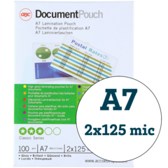 IB581076 Lamineringsficka GBC A7 125Mic