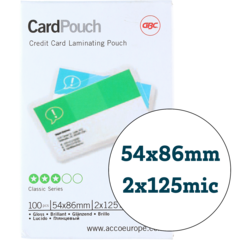 IB531545 Lamineringsficka GBC Kreditkort 54X86mm
