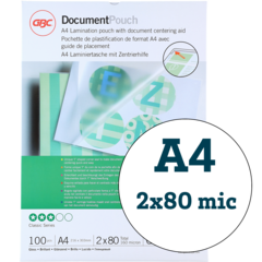 IB585036 Lamineringsficka GBC A4 2x80 micron Klar