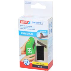 4005800194962 Kardborrband Tesa Svart 20mm x 1m