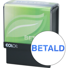 SG1210 Stämpel "BETALD" Greenline20/L