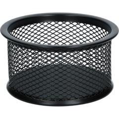 730610 Paper Clip Holder Mesh Wire Metal Black