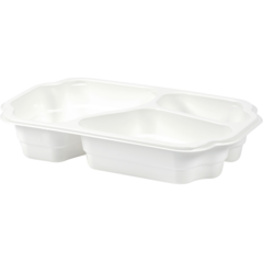 119155056 Duniform Take-Away PP Vit 3-fack 550+350+200ml 250x159x48mm