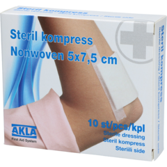 194010 Sterila Kompress Nonwoven Akla 5x7,5cm