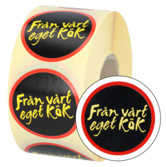 15778 Etiket "Fra vores eget køkken" 50mm