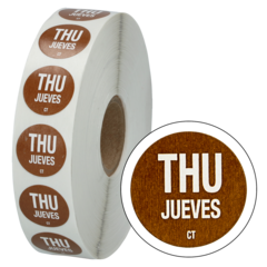 101020411 Etikett Thursday Brown Dot