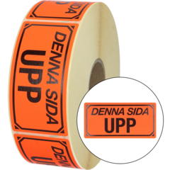 411105 WARNING LABEL "DENNA SIDA UPP"