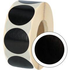 851317 Etikett Rund Svart 35mm