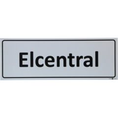6705339 Skylt Elcentral 225x80mm