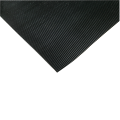 108155 Barmatta Gummmi Svart 1m bred