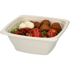 226633 Square Bagasse Bowl 1000ml