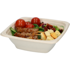 226632 Square Bagasse Bowl 750ml