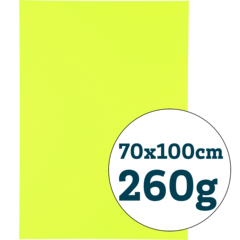 8004082 Textkartong 70x100cm fluor gul