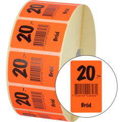 915412 Etikett brød 20,