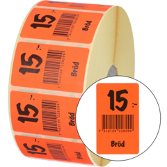 915413 Etikett brød 15,