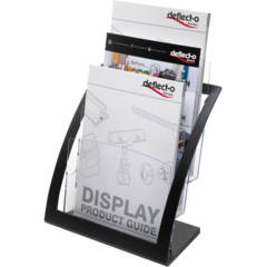 8311489 Akrylställ Broschyr 3-fack svart A4