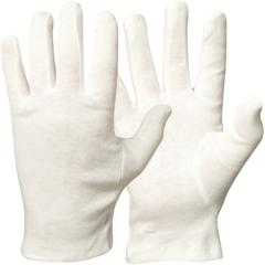 GB1100450 Bomullshandskar blekta Vit Granberg 0450