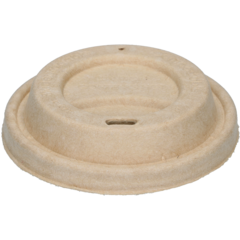 651010 Lock till pappersmugg 23cl Bagasse Brun