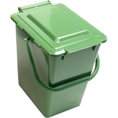 430057-1 Plasthink med ledat lock Gipeco Grön 10L