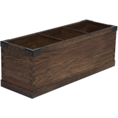 BQ300M-1 Besticklåda 3-fack Select Concept Brun 36,5x12,5cm