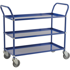 KM1641 Lätt Hyllvagn 3 Plan Bromsad