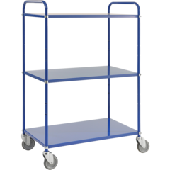 KM144 Lätt Hyllvagn Hög 3 Plan Broms